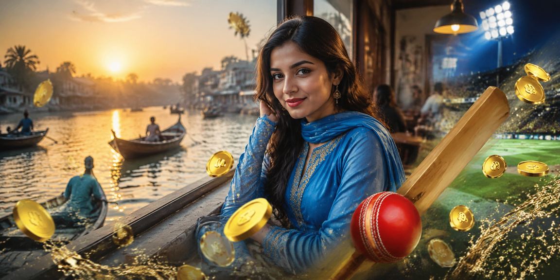 বরিশালে ক্রিকেট বেটিং দৃশ্য, সালওয়ার কামিজ পরিহিত এক ব্যক্তি